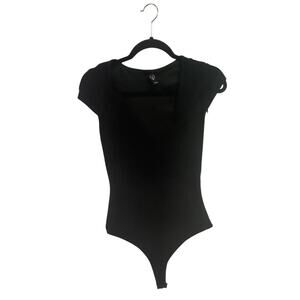 Black TShirt Bodysuit Large